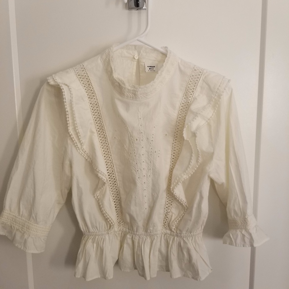 Sunday best blouse Aritzia